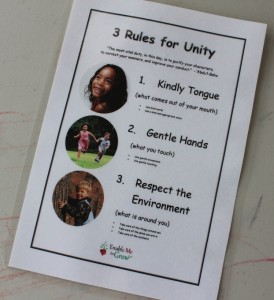 3 Rules for Unity (Free Printable)
